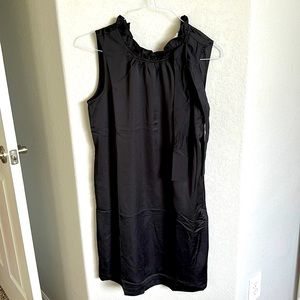 Price Drop! NWT! J.Crew Black Bow-neck shift dress with pockets!